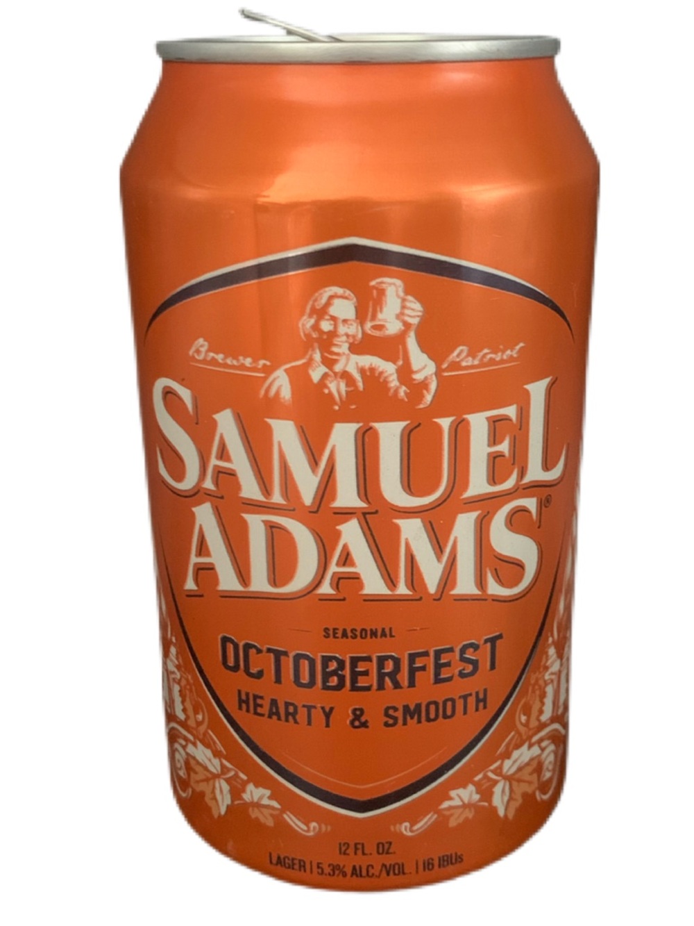 Vintage Beer Can Sam Samuel Adams Oktoberfest Hearty & Smooth Tab Empty